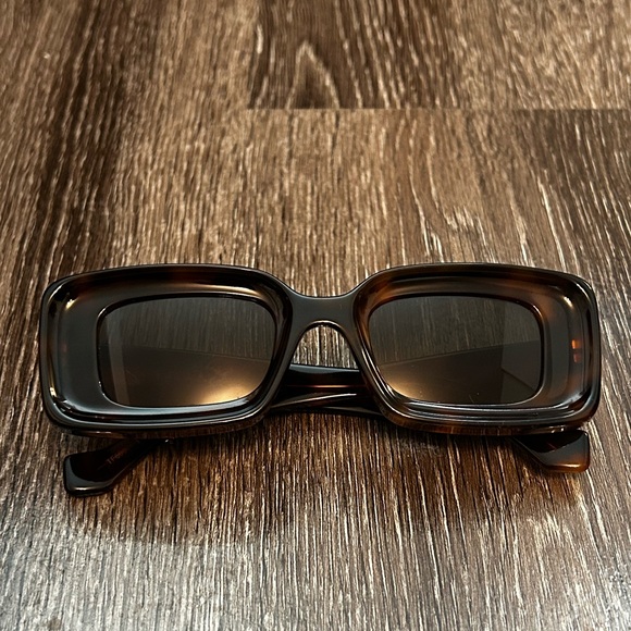 Loewe Rectangular Sunglasses in Havana